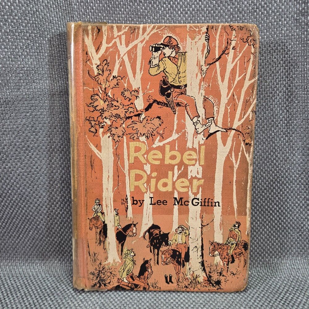 Rebel Rider Lee McGiffin 1959 Stated First Edition Hardcover Civil War Ex Lib